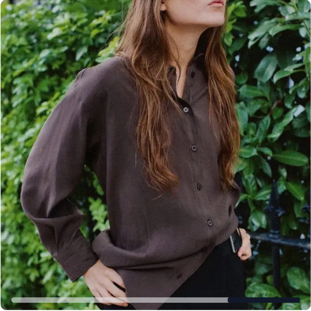 Zara Women's Flowy Oversized Shirt